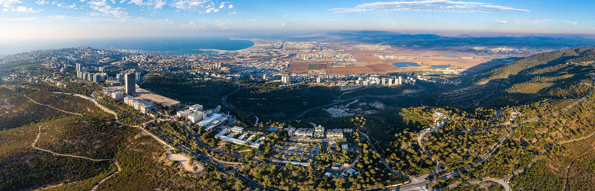 תמונת אוויר אוניברסיטת חיפה